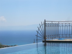 Our infinity pool in Kefalonia