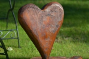 wooden carved heart
